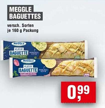 MEGGLE Baguettes 160 g - Verschiedene Sorten