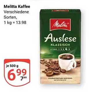 Melitta Kaffee Auslese Klassisch 500 g