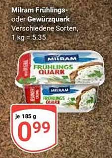 Milram Frühlings- oder Gewürzquark, 185 g