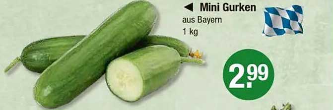 Mini Gurken aus Bayern 1 kg