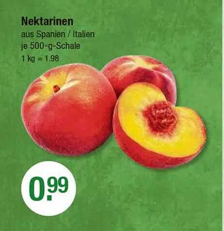 Nektarinen aus Spanien / Italien je 500-g-Schale