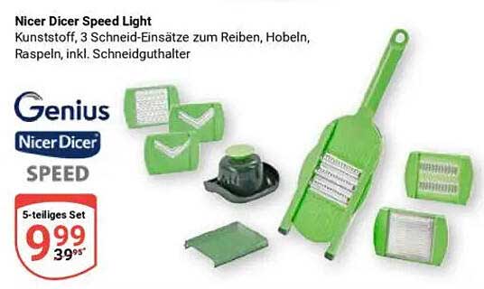 Nicer Dicer Speed Light 5-teiliges Set