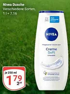 Nivea Dusche Creme Soft – Verschiedene Sorten