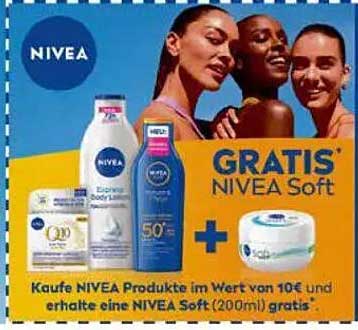 NIVEA Produkte kaufen und NIVEA Soft gratis erhalten!