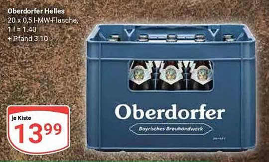 Oberdorfer Helles - 20 x 0,5 l MW-Flasche