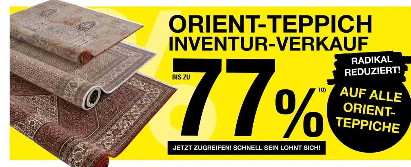 Orient-Teppich Inventur-Verkauf - Radikal Reduziert!