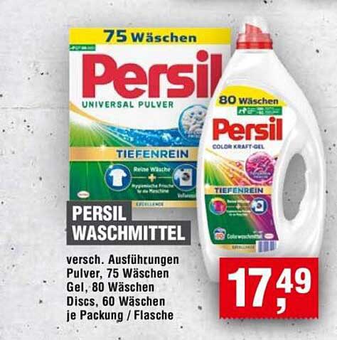 PERSIL WASCHMITTEL - UNIVERSAL PULVER und COLOR KRAFT-GEL