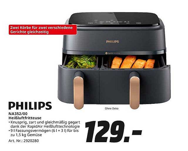 PHILIPS Heißluftfritteuse NA352/00