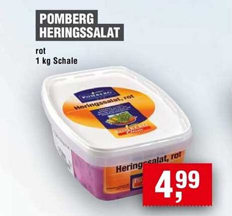 Pomberg Heringssalat rot 1 kg Schale