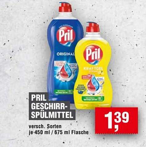 PRIL Geschirr-Spülmittel - Verschiedene Sorten