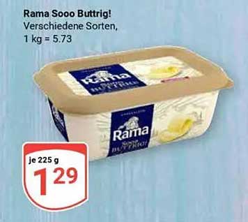 Rama Sooo Buttrig! Verschiedene Sorten, 225 g für 1,29 €