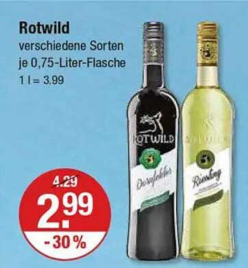Rotwild – Verschiedene Sorten je 0,75-Liter-Flasche