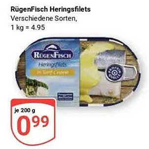 RügenFisch Heringsfilets - Verschiedene Sorten, 200g für nur 0,99 €