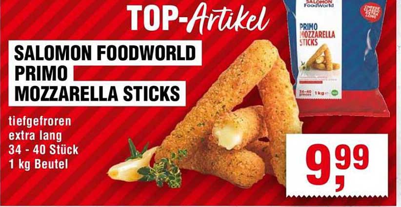 SALOMON FOODWORLD PRIMO MOZZARELLA STICKS