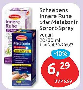 Schaebens Innere Ruhe oder Melatonin Sofort-Spray - 20/30 ml