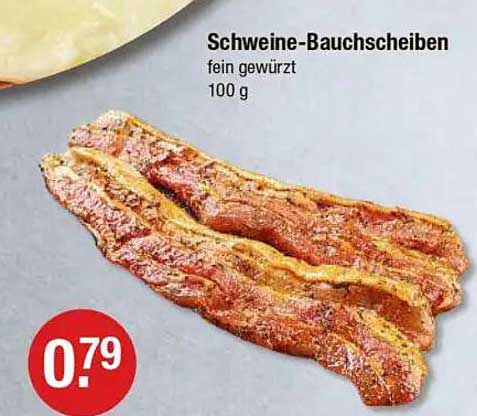 Schweine-Bauchscheiben fein gewürzt - 100 g