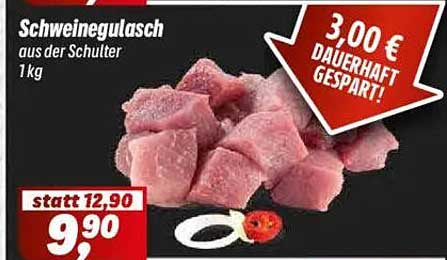 Schweinegulasch aus der Schulter 1 kg