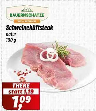 Schweinehüftsteak natur 100 g