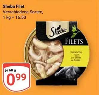 Sheba Filet - Verschiedene Sorten
