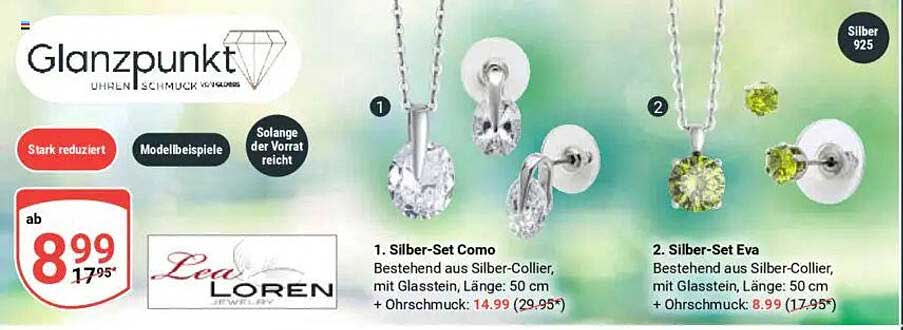 Silber-Set Eva und Silber-Set Como – Eleganz trifft Qualität