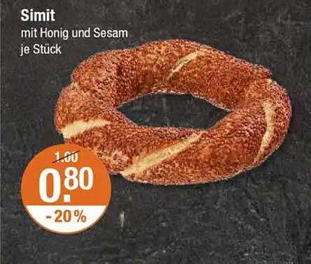 Simit mit Honig und Sesam je Stück