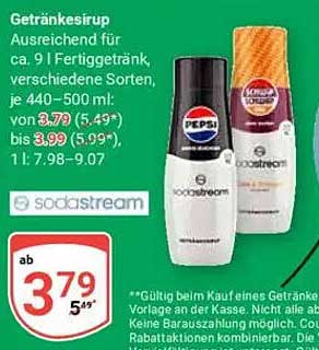 SodaStream Getränke-Sirup - Ab 3,79 €