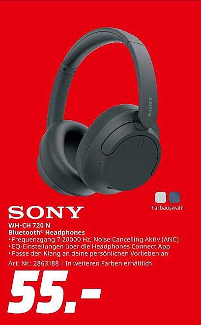 Sony WH-CH 720 N Bluetooth® Headphones
