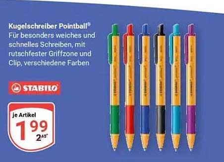 Stabilo Kugelschreiber Pointball® – 1,99 € je Artikel