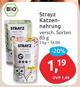 Strayz Katzennahrung versch. Sorten 85 g