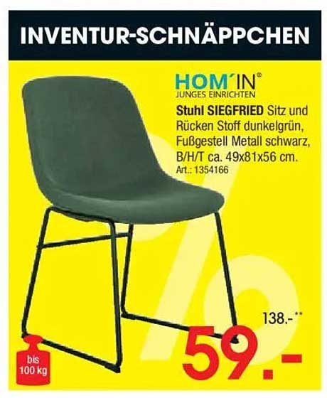 Stuhl SIEGFRIED - Inventur-Schnäppchen bei Zurbrüggen