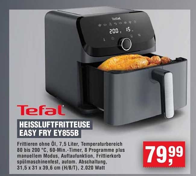 Tefal Heißluftfritteuse Easy Fry EY855B
