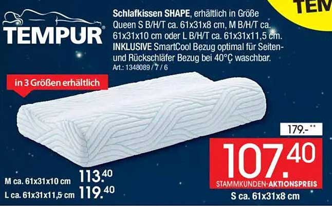 TEMPUR Schlafkissen SHAPE