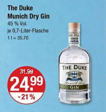 The Duke Munich Dry Gin 0,7-Liter-Flasche