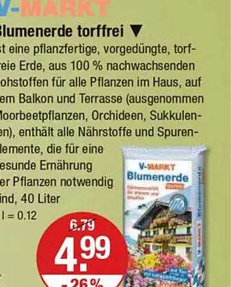 V-Markt Blumenerde torffrei