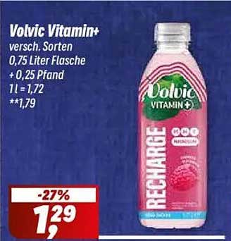 Volvic Vitamin+ - Verschiedene Sorten 0,75 Liter Flasche