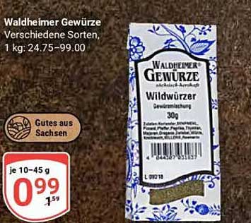 Waldheimer Gewürze – Wildwürzer, 30 g