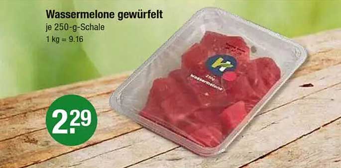 Wassermelone gewürfelt je 250-g-Schale