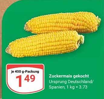 Zuckermais gekocht