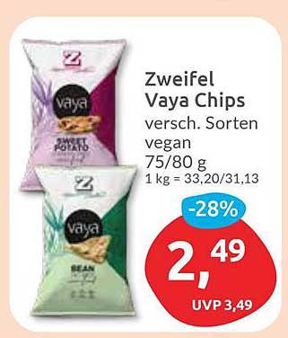 Zweifel Vaya Chips - verschiedene Sorten vegan 75/80 g