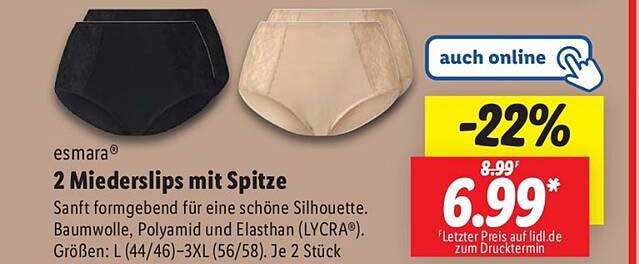 2 Miederslips mit Spitze