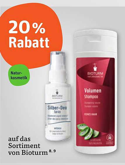 20% Rabatt auf das Sortiment von Bioturm