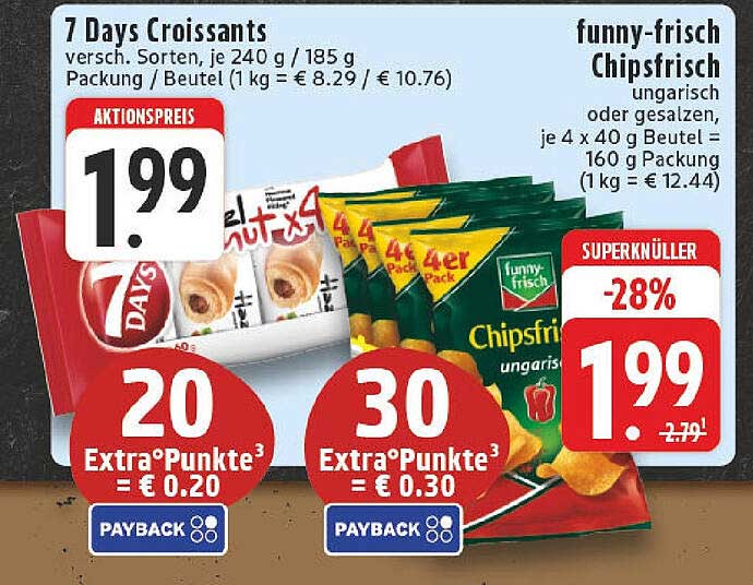 7 Days Croissants und funny-frisch Chipsfrisch