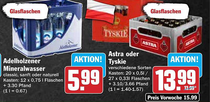 Adelholzer Mineralwasser Kasten 12 x 0,75 l