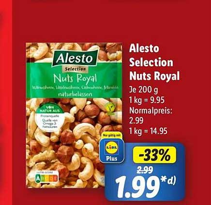 Alesto Selection Nuts Royal – 200 g Mischung aus Nüssen