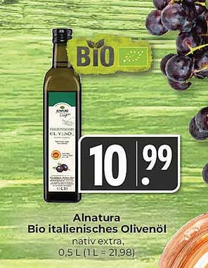 Alnatura Bio italienisches Olivenöl nativ extra 0,5 L