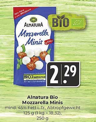 Alnatura Bio Mozzarella Minis