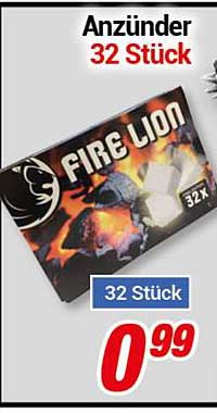 Anzünder 32 Stück - FIRE LION