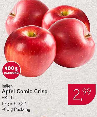 Apfel Comic Crisp - 900 g Packung