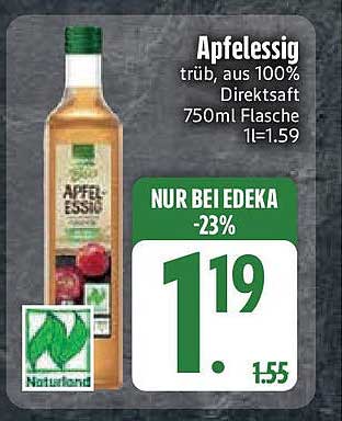 Apfelessig trüb, aus 100% Direktsaft 750ml Flasche