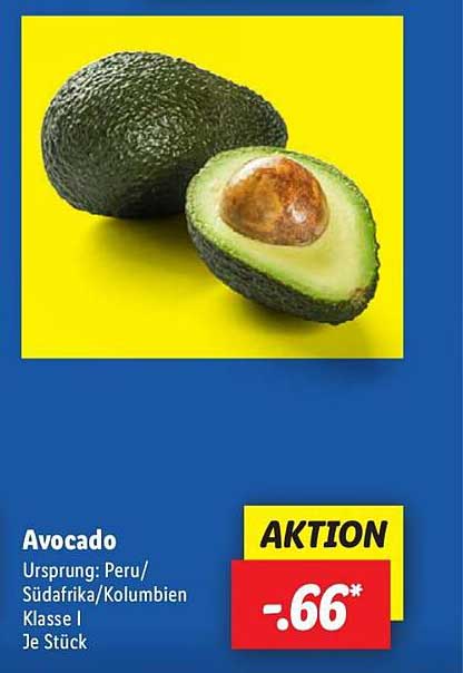Avocado - Frisch und köstlich aus Peru/Südafrika/Kolumbien, Klasse I